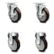 Service Caster Cambro UPCS400CK Ultra Pan Carrier Caster with 2 Rigid Replacement Set - SCC CAM-SCC-20S514-PPUB-MRN-TLB-2-R514-2 - alternate 4